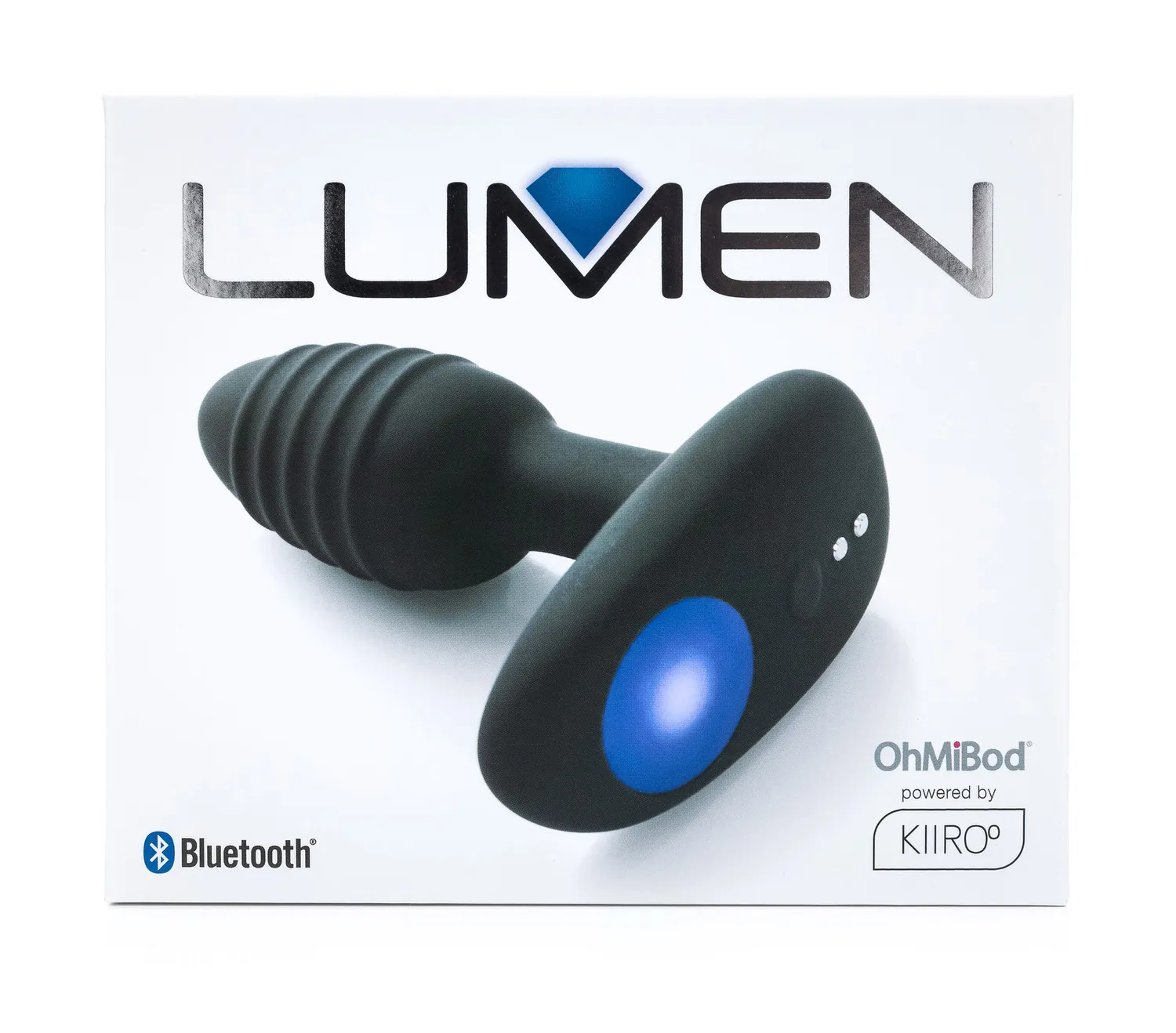 Анальная пробка Kiiroo OhMiBod Lumen, 10,1 см (черный)