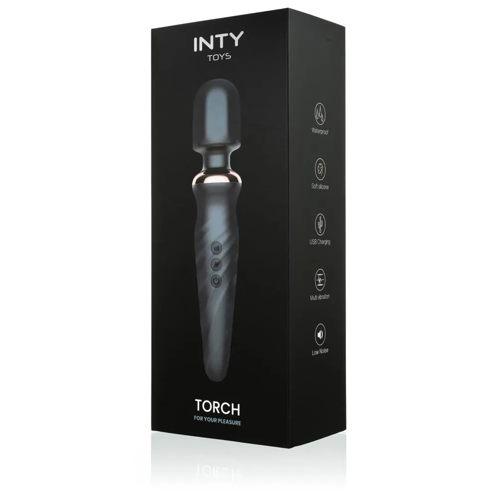 Вібромасажер Inty Toys Torch, 23 см (чорний)
