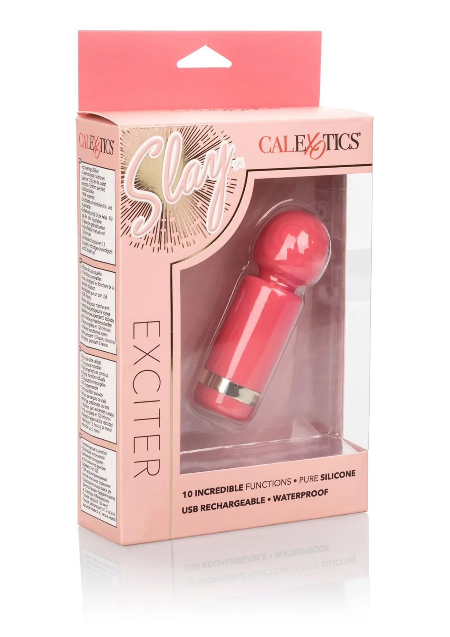 Вибратор CalExotics Slay Exciter, 9,5 см (персиковый)