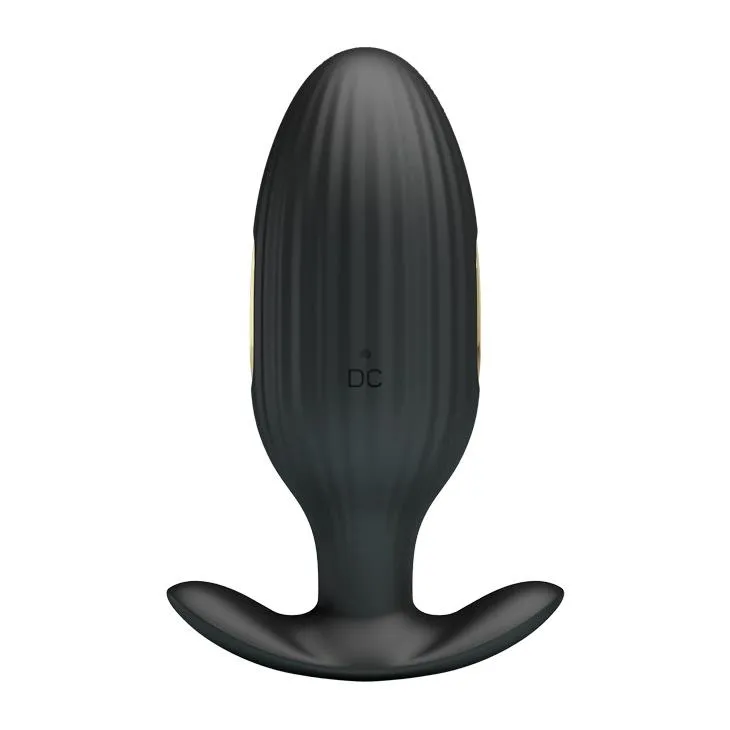 Анальная пробка Pretty Love Jefferson Electric Shock Stimulator, 9.2 см (черный)