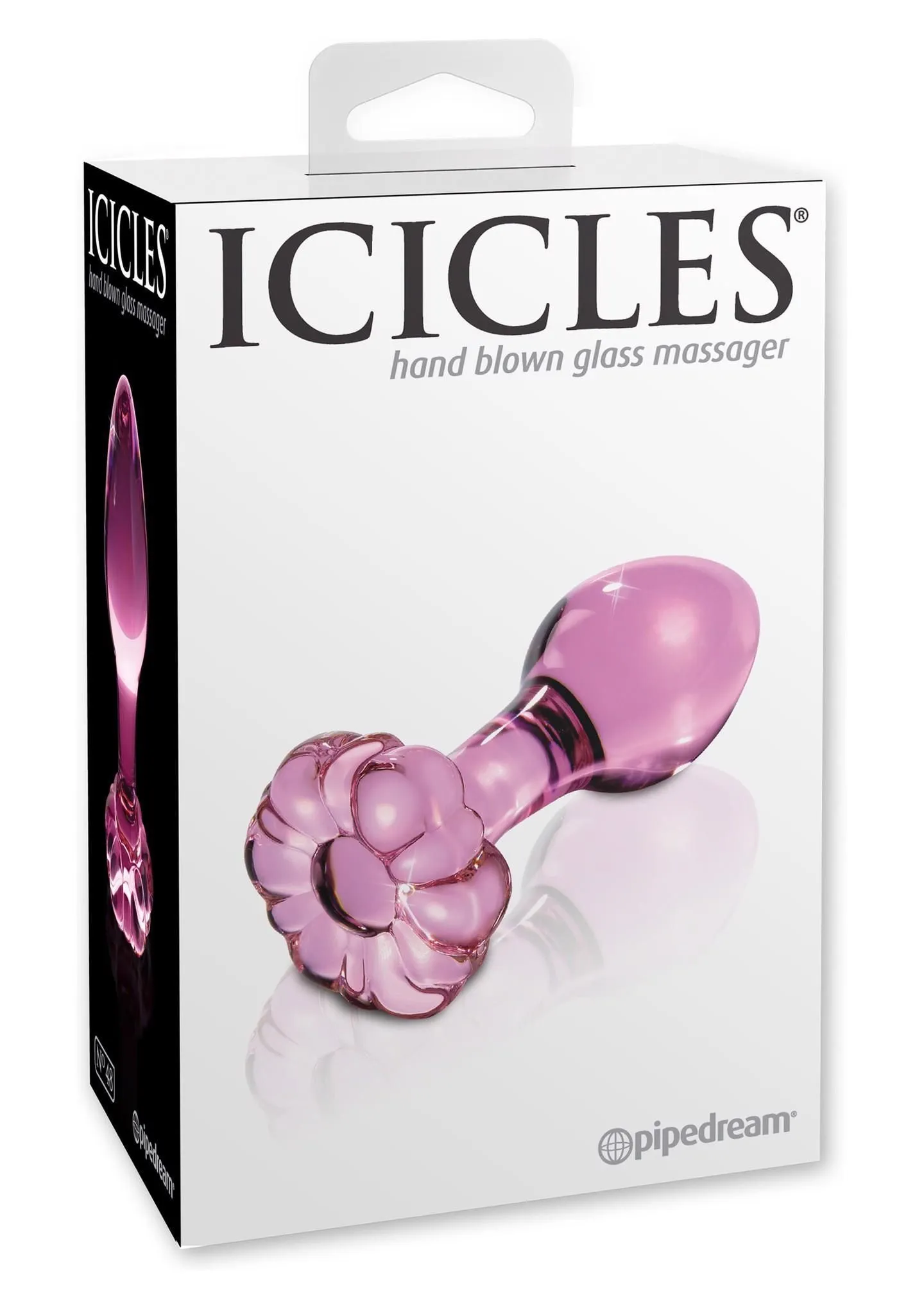 Анальна пробка Pipedream Icicles No.48, 7,5 см (рожевий)