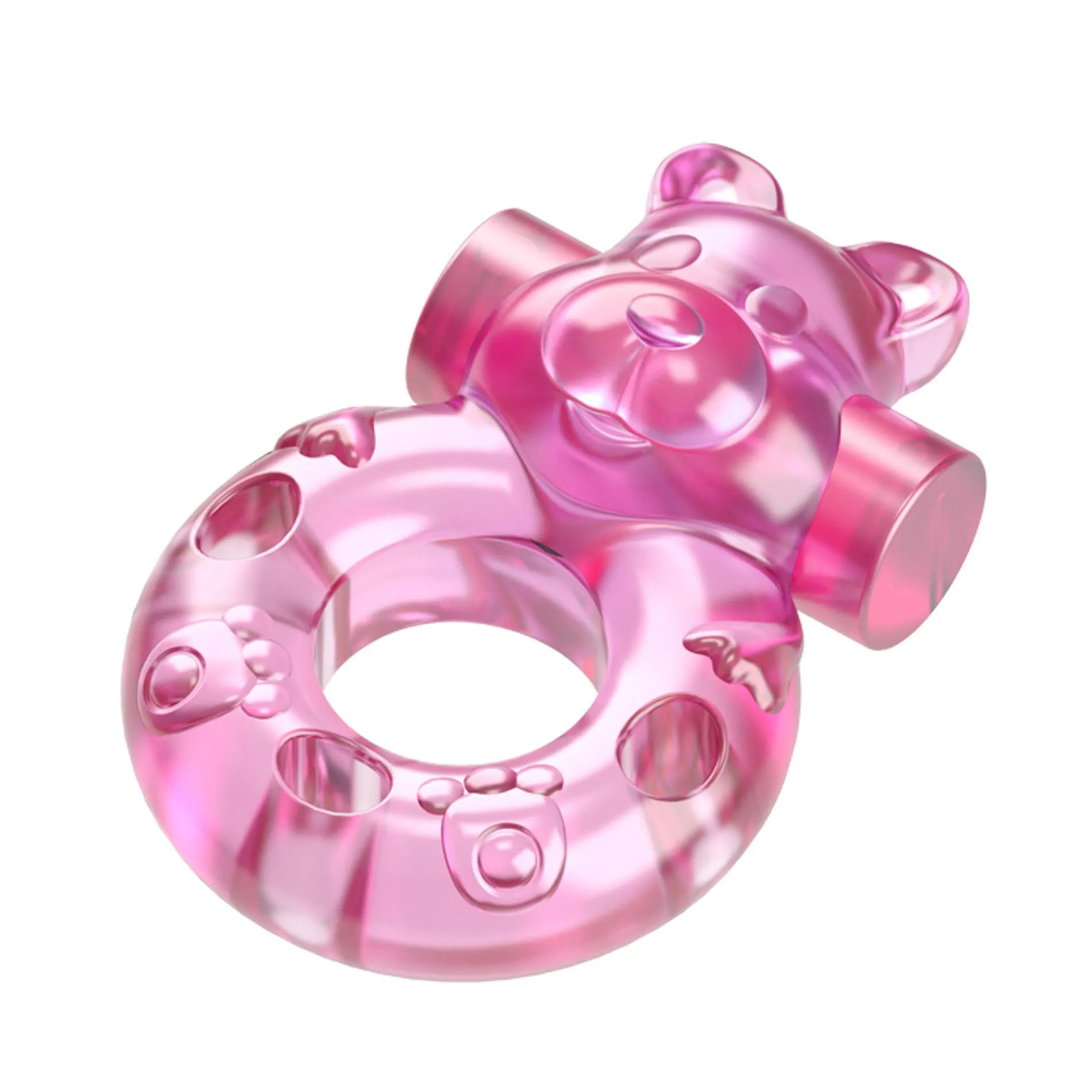 Ерекційне кільце Baile Bear Cock Ring, 5.3 см (рожевий)