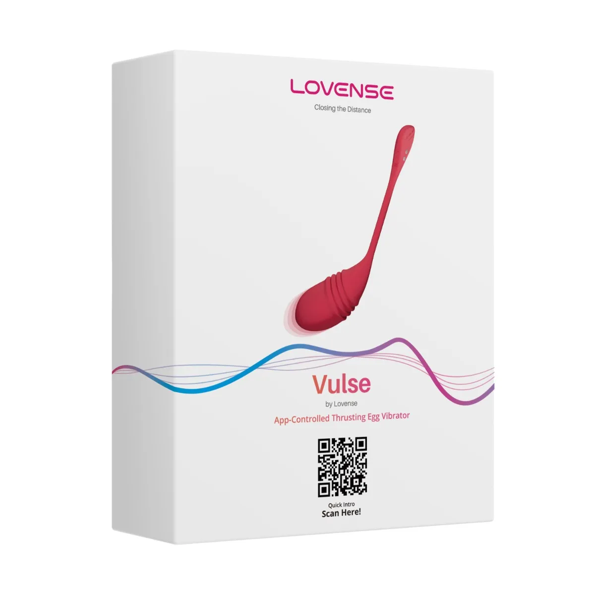 Віброяйце Lovense Vulse, 20,3 см (червоний)