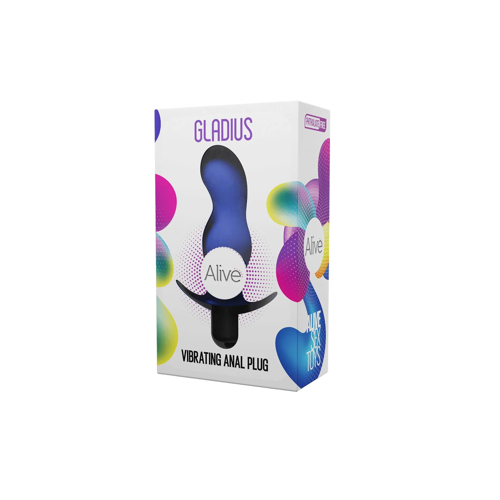 Alive Gladius - Stymulator prostaty, Niebieski, 11 cm