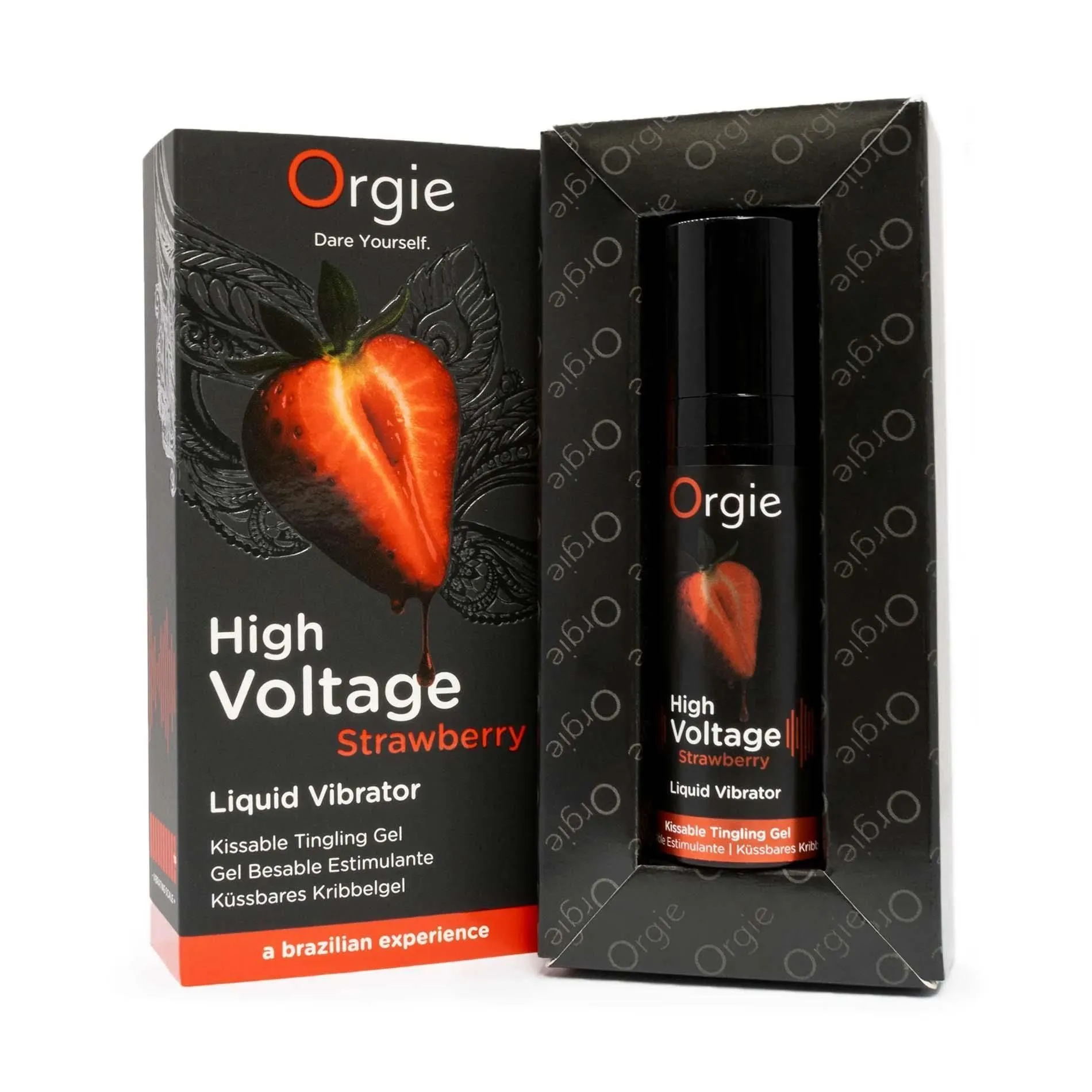 Рідкий вібратор Orgie High Voltage Strawberry, 15 мл