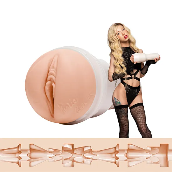 Реалистичный мастурбатор Fleshlight Kenzie Reeves Cream Puff (телесный)