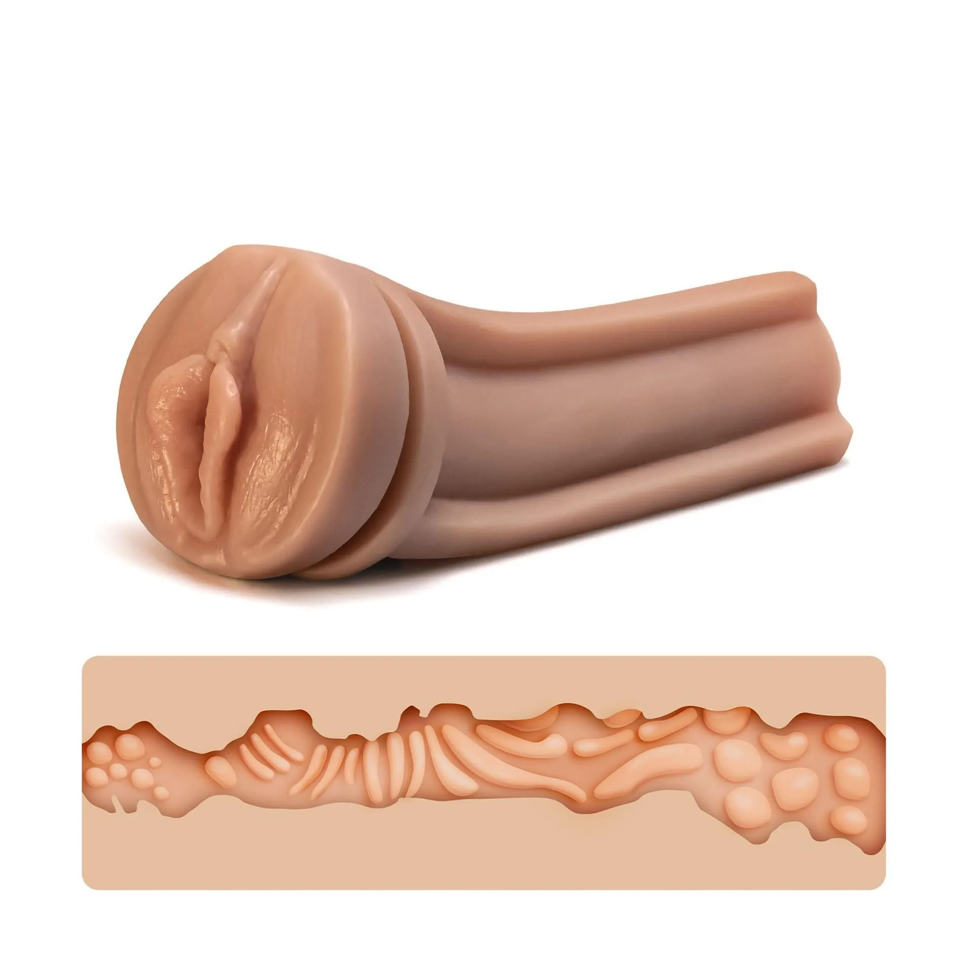 Crushious Prixus - Masturbator, W kolorze cielistym, 24.5 cm