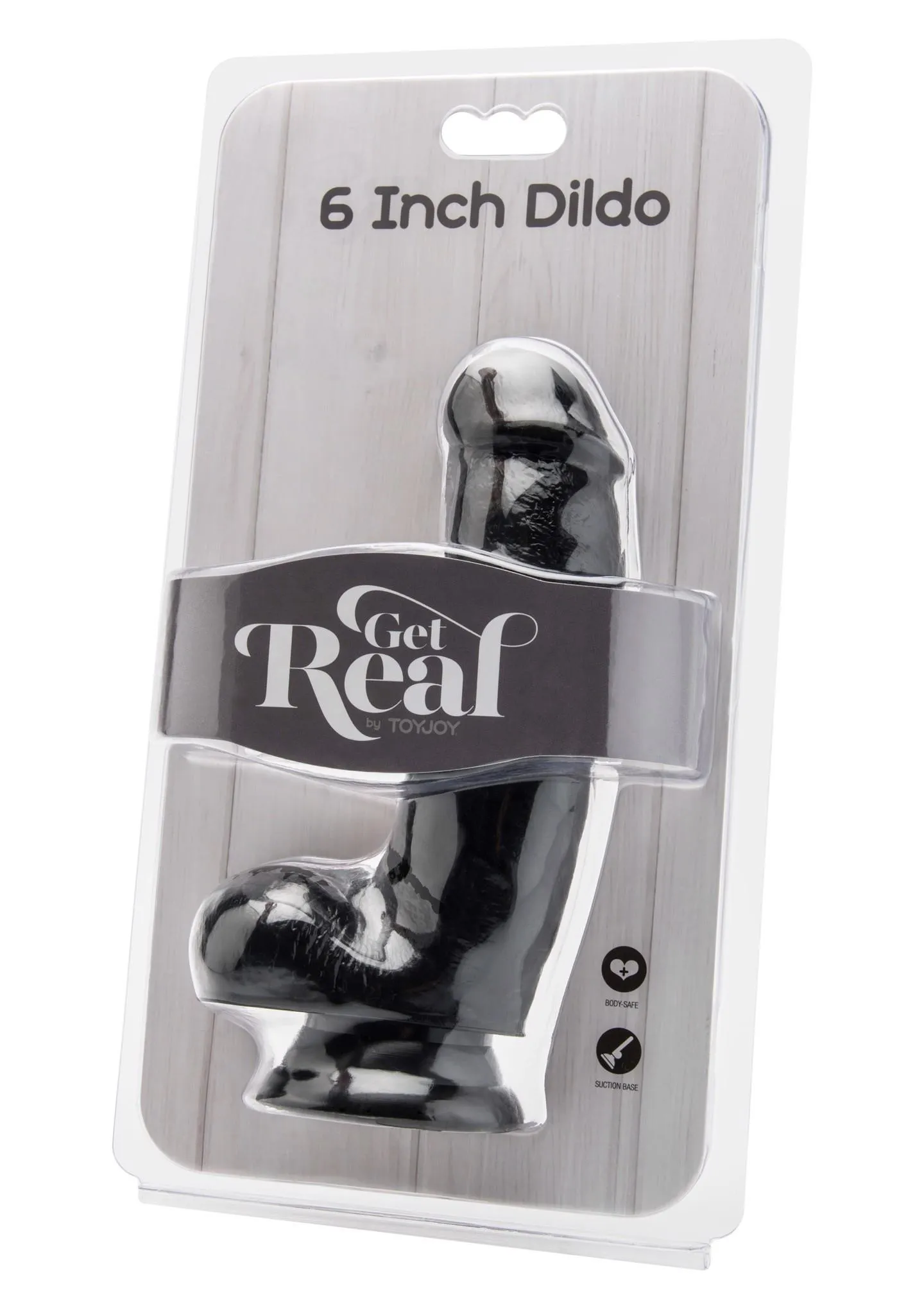 Реалистичный фаллоимитатор Get Real ToyJoy, 17 см (черный)