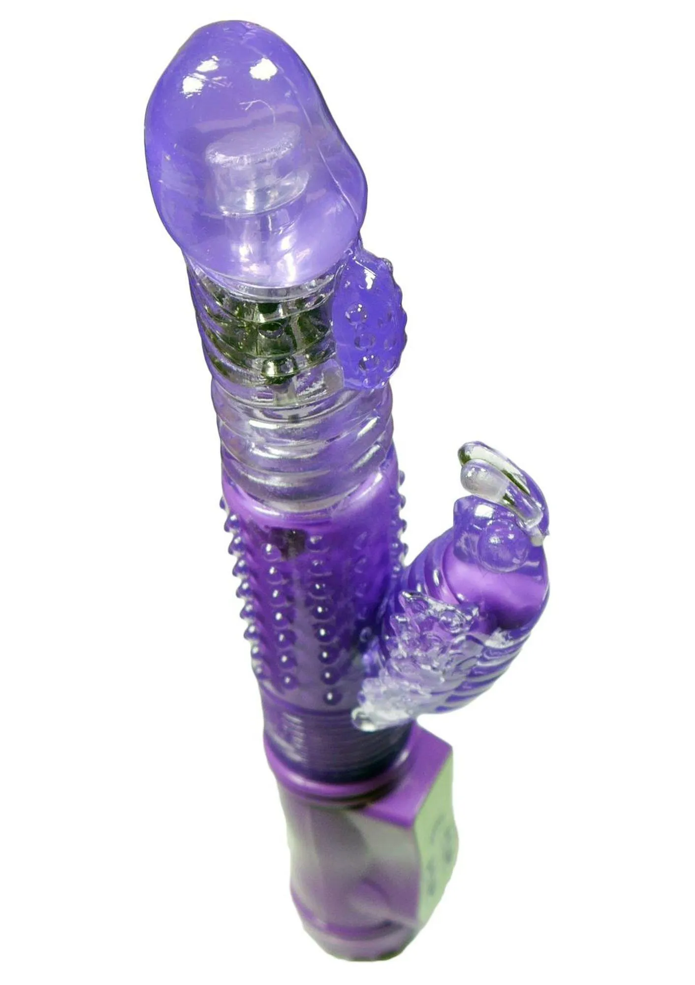 Boss Series Rabbit Massager - Wibrator królik, Fioletowy, 24.5 cm