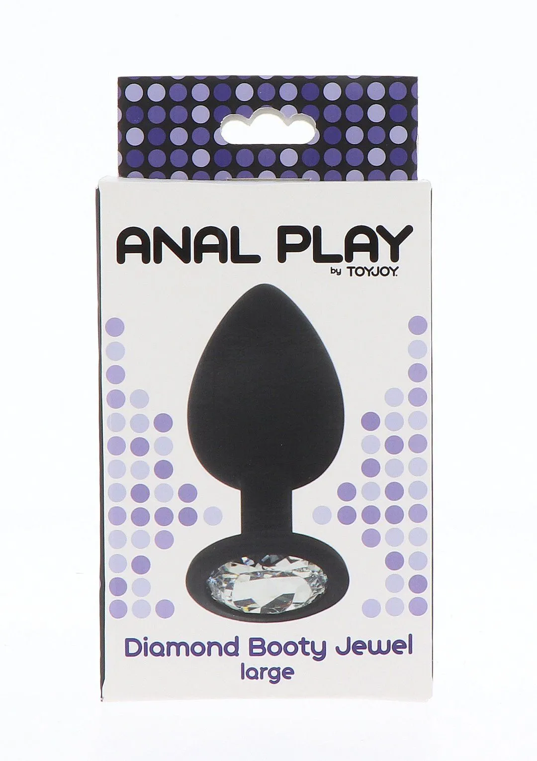 Анальная пробка ToyJoy Diamond Booty Jewel Large, 9 см (черный)