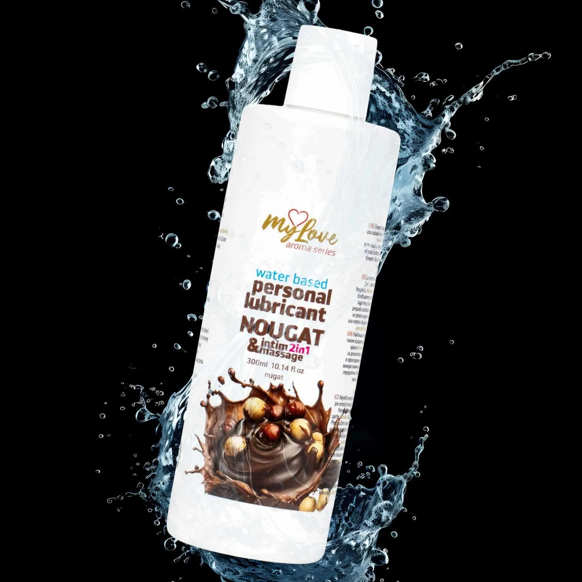 MyLove Aroma Series Intim&Massage 2in1 Nougat - Lubrykant, Nugat, 300 ml