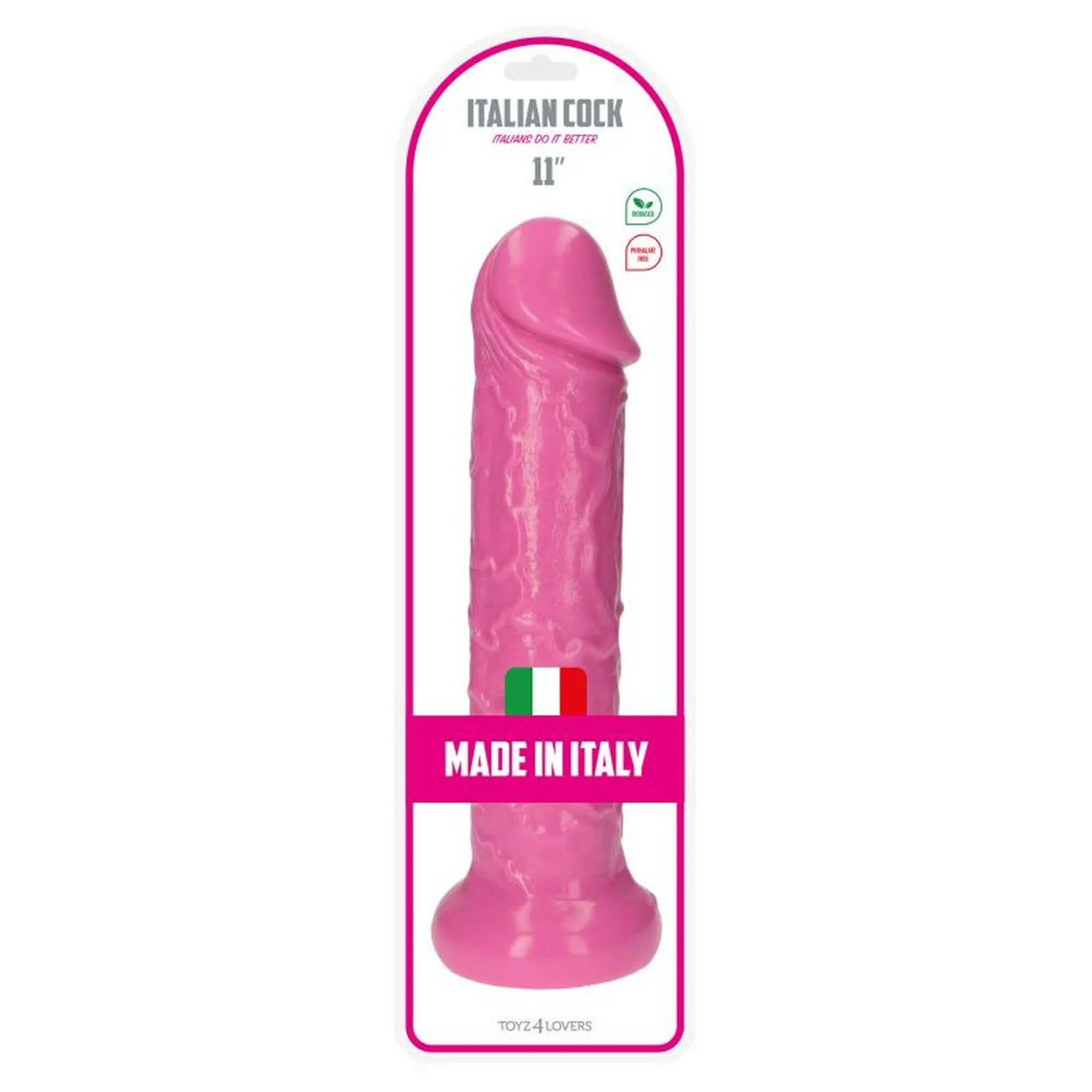 Фаллоимитатор Toyz4lovers Ercole, 28.5 см (розовый)