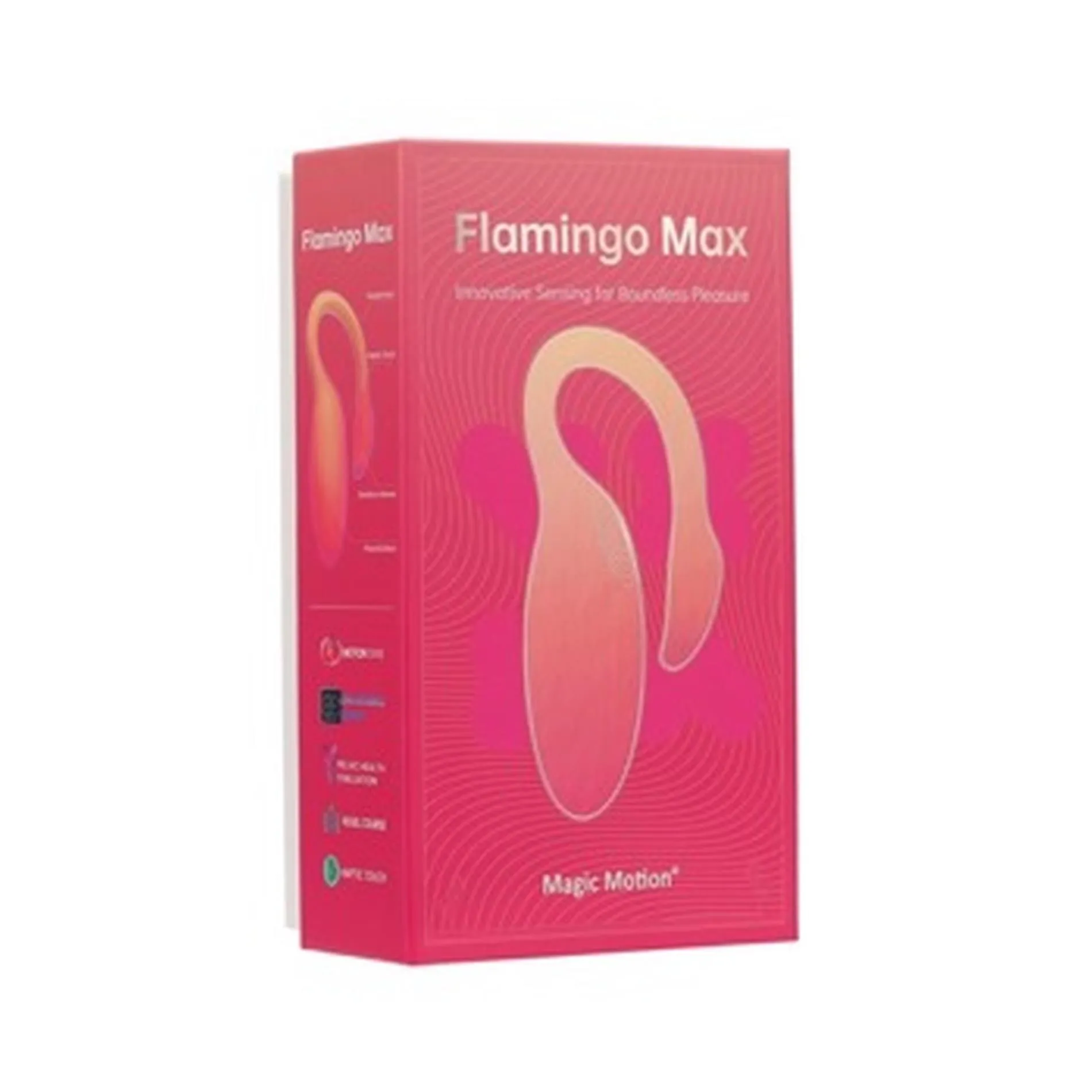 Magic Motion Flamingo Max - Wibrujące jajko, Pomarańczowy, 11 cm