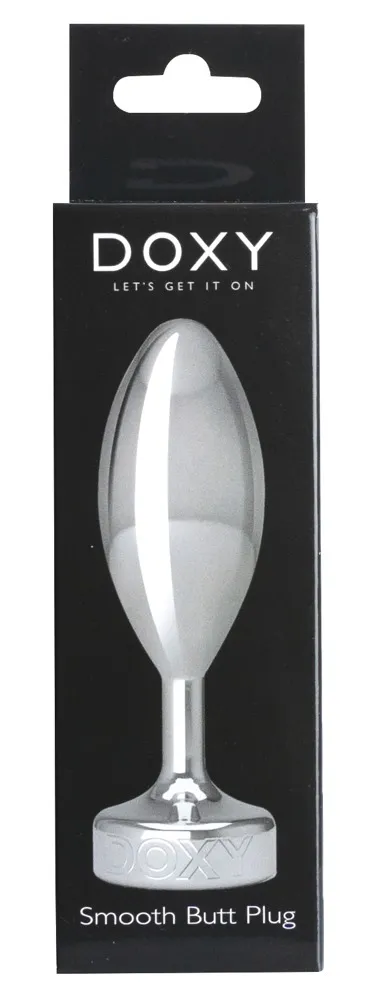Анальна пробка Doxy Butt Plug Smooth, 11 см (сріблястий)