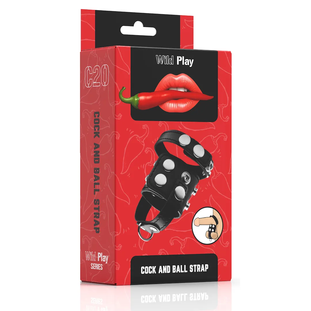 EROSPACE Wild Play C20 - Pierścień erekcyjny, Czarny