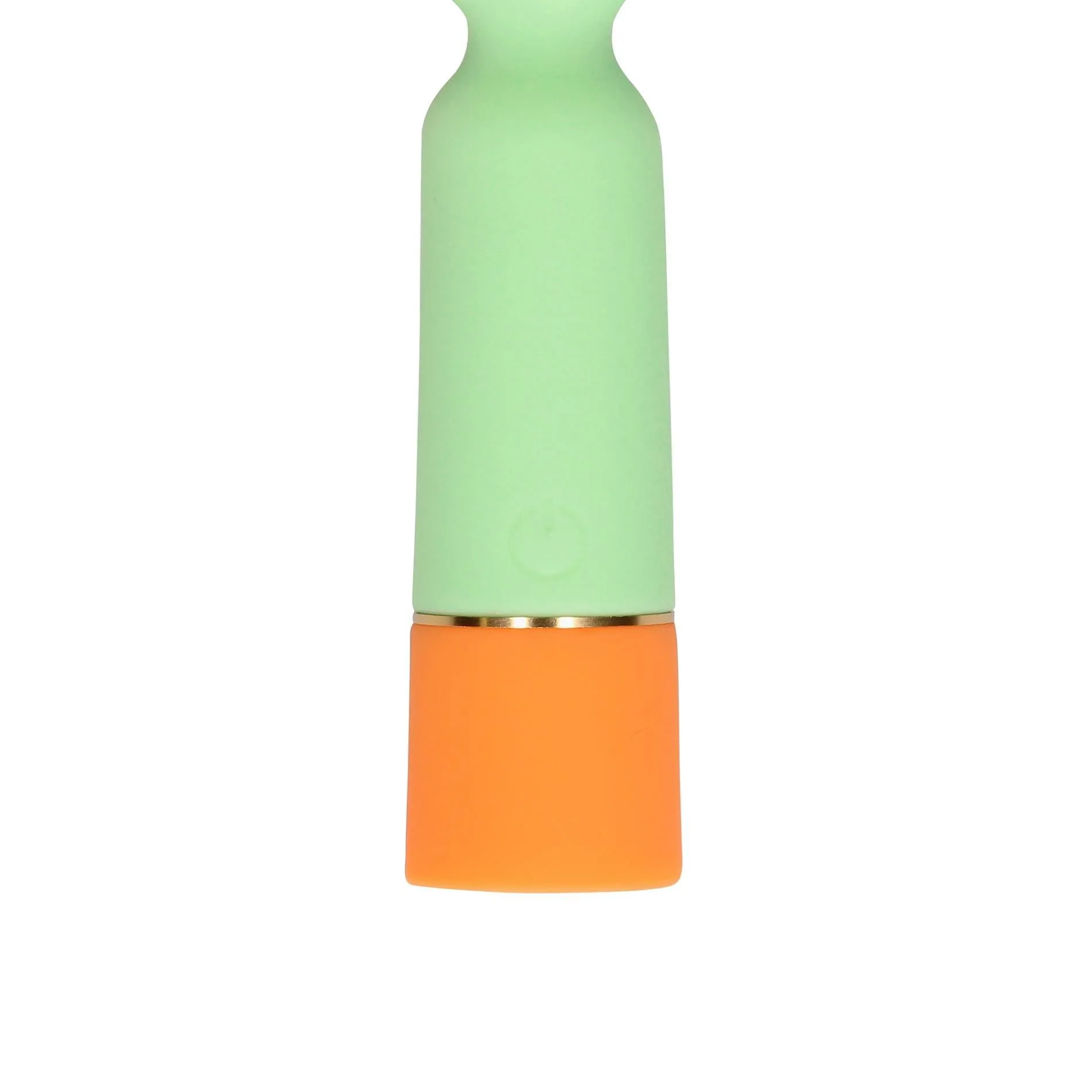 Вібратор Loveline Ribbed Mini, 12 см (зелений)