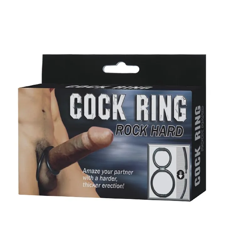 Ерекційне кільце Cock Ring Rock Hard, 4 см (чорний)