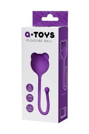 Вагінальні кульки A-Toys, 12,4 см (фіолетовий)