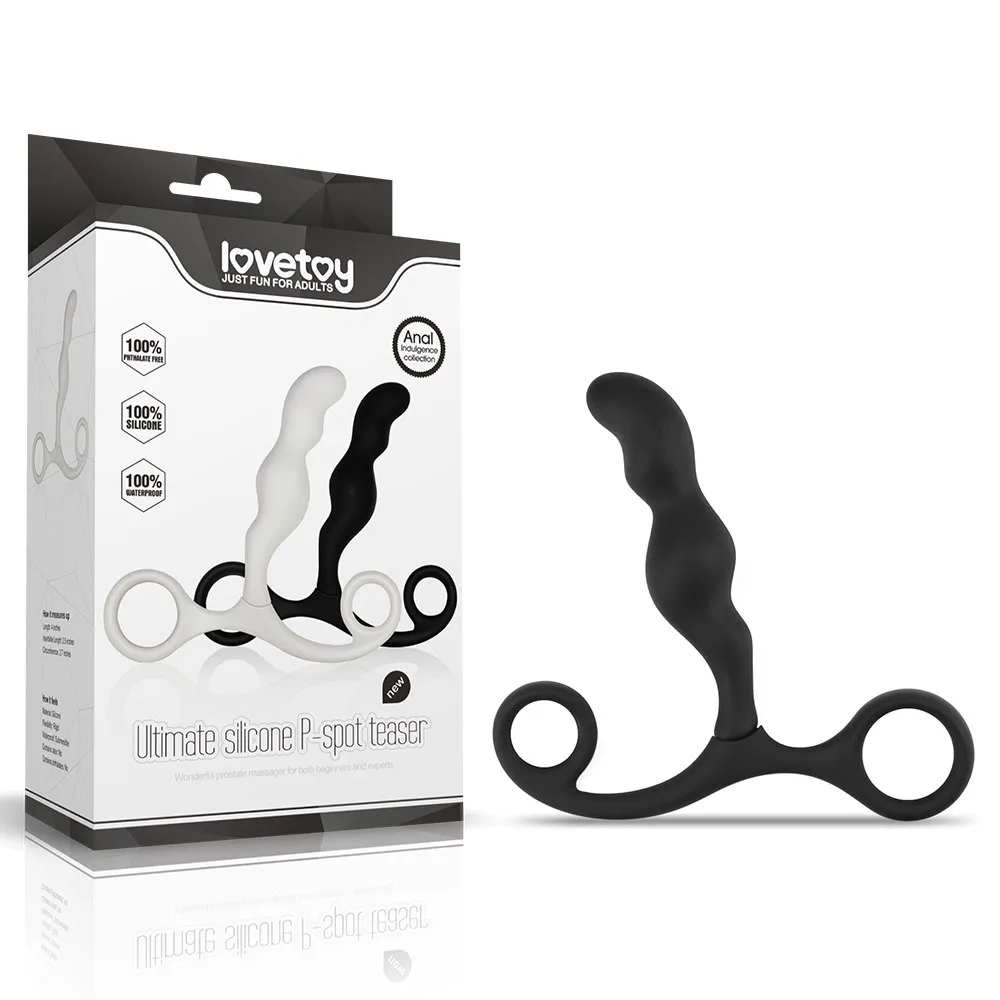 Lovetoy Ultimate Silicone P Spot Teaser - Stymulator prostaty, Czarny, 11 cm