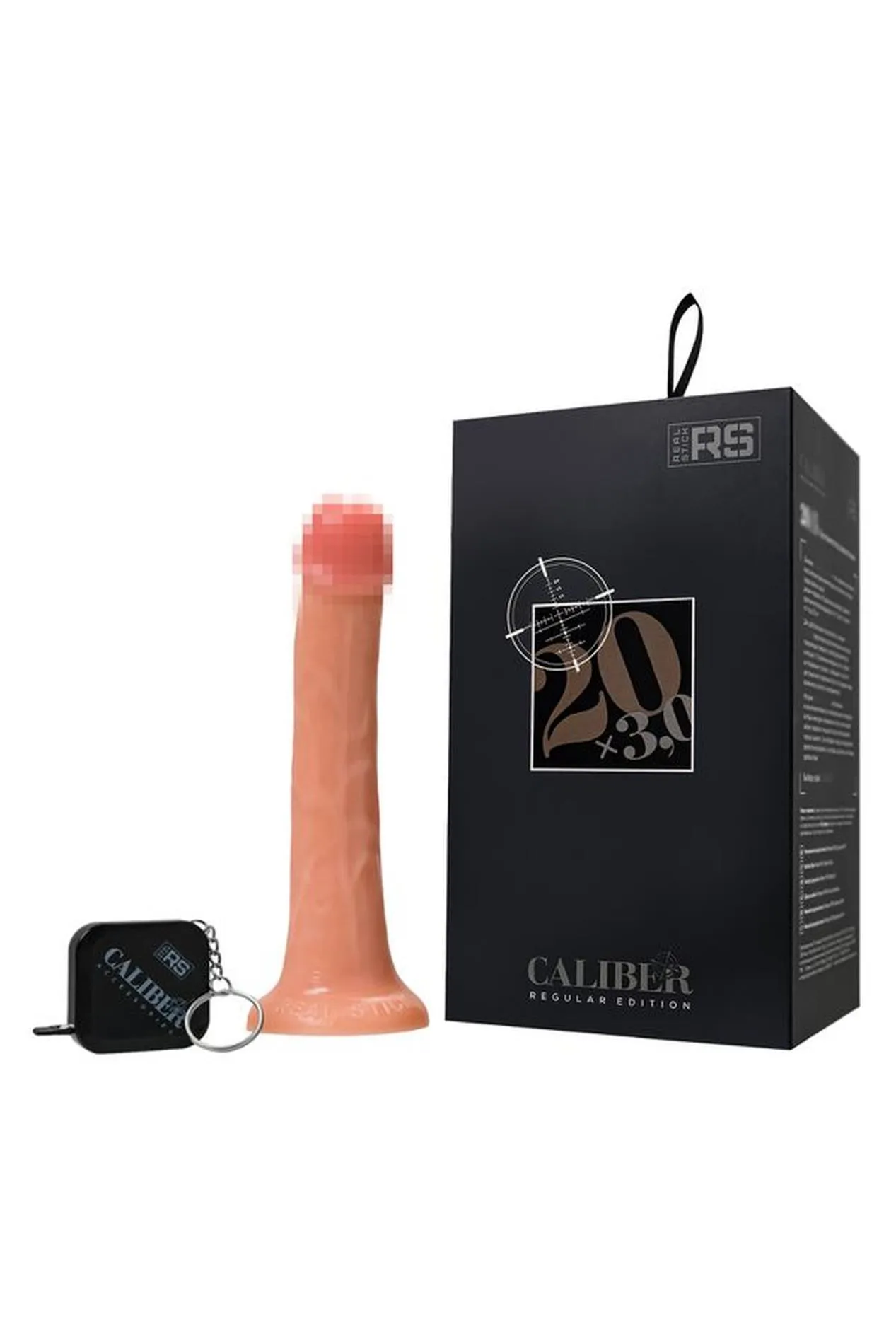 RealStick Caliber 20/3 - Dildo, W kolorze cielistym, 20 cm