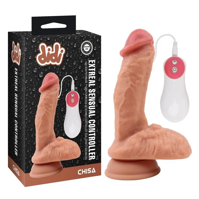 Вибратор Chisa Didi Extreal Sensual Controller, 18.5 см (телесный)