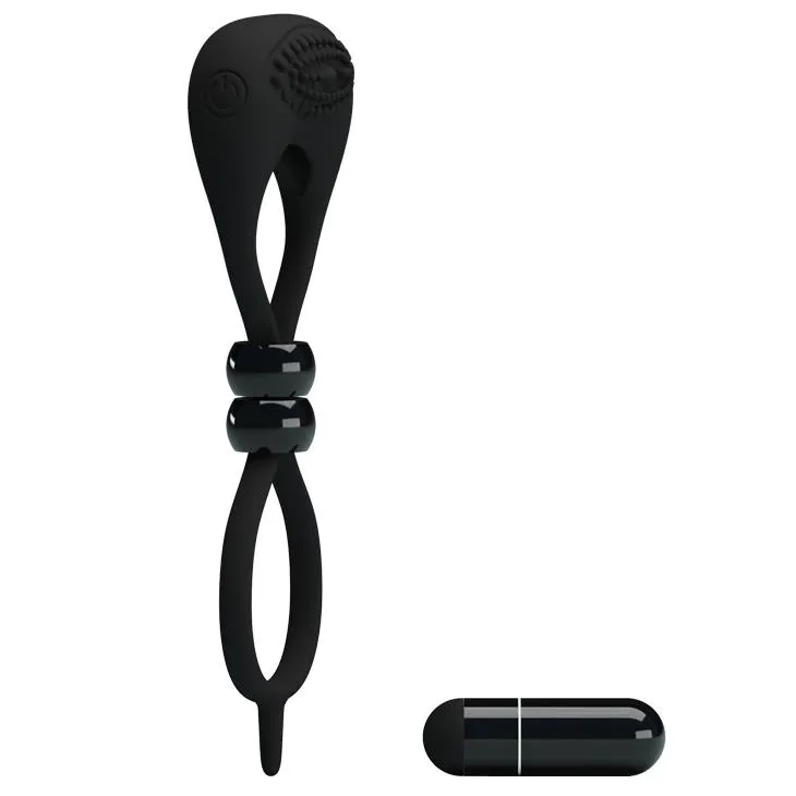 Pretty Love Locker - Pierścień wibracyjny, Czarny, 13, 6 cm