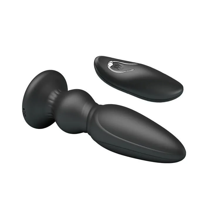 Анальна пробка LyBaile Mr.Play Vibrating Prostate Massager, 12.5 см (чорний)