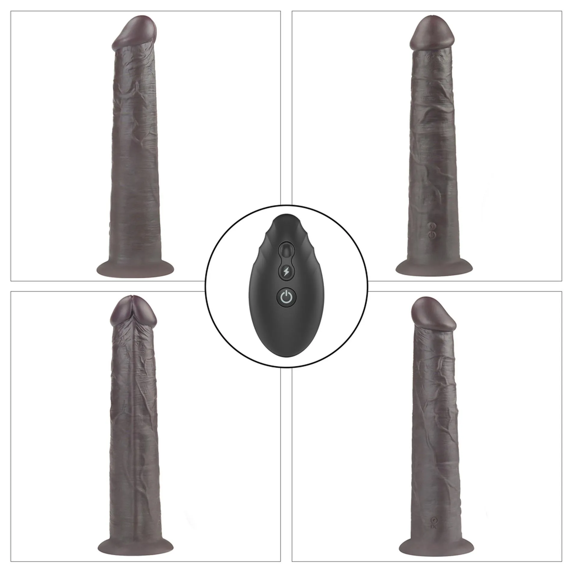 Вибратор Lovetoy Dual-Layered Silicone Nature Cock 10'', 25.3 см (черный)