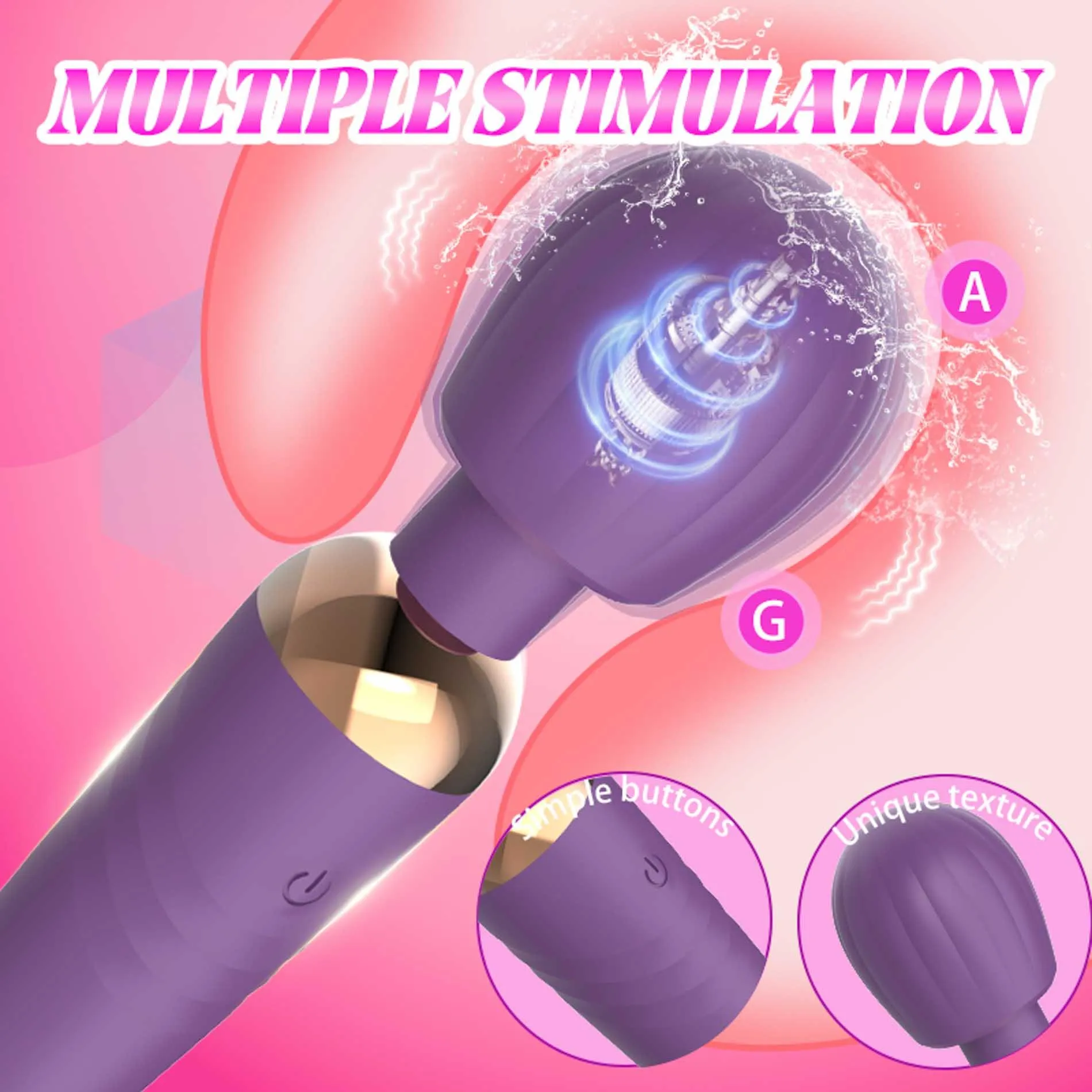Вибратор B - Series Cute Little Fairy Wand, 14 см (фиолетовый)
