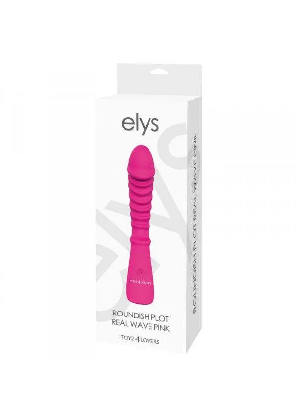 Вибратор Elys Roundish Plot Real Wave, 20 см (розовый)