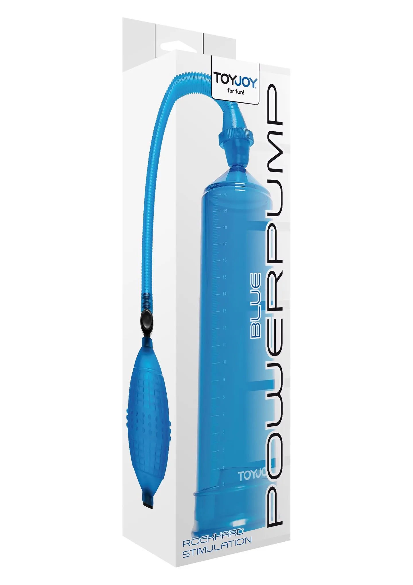 Помпа для пеніса ToyJoy Power Pump, 23 см (блакитний)