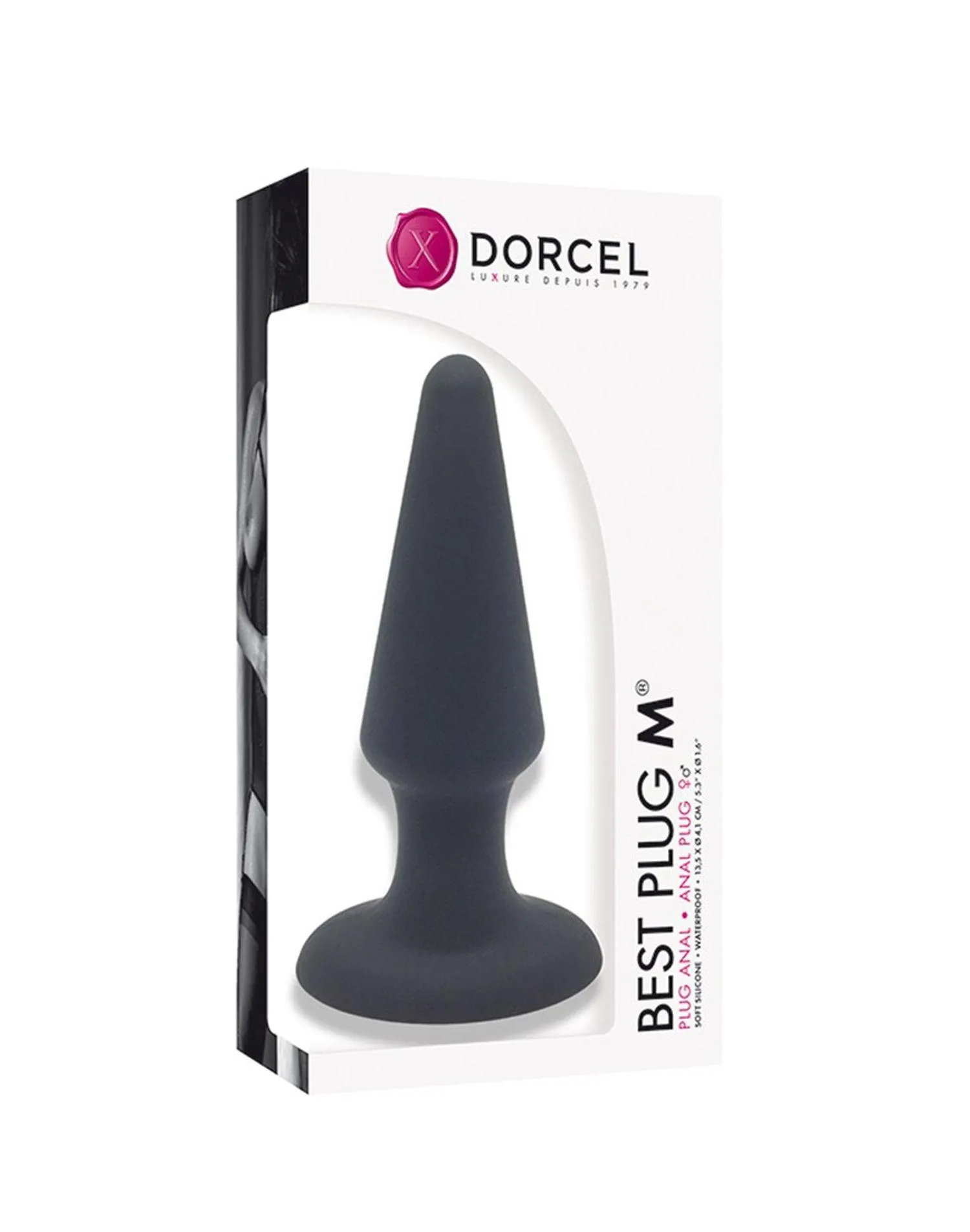 Dorcel Best Plug M - Korek analny, Czarny, 13, 5 cm