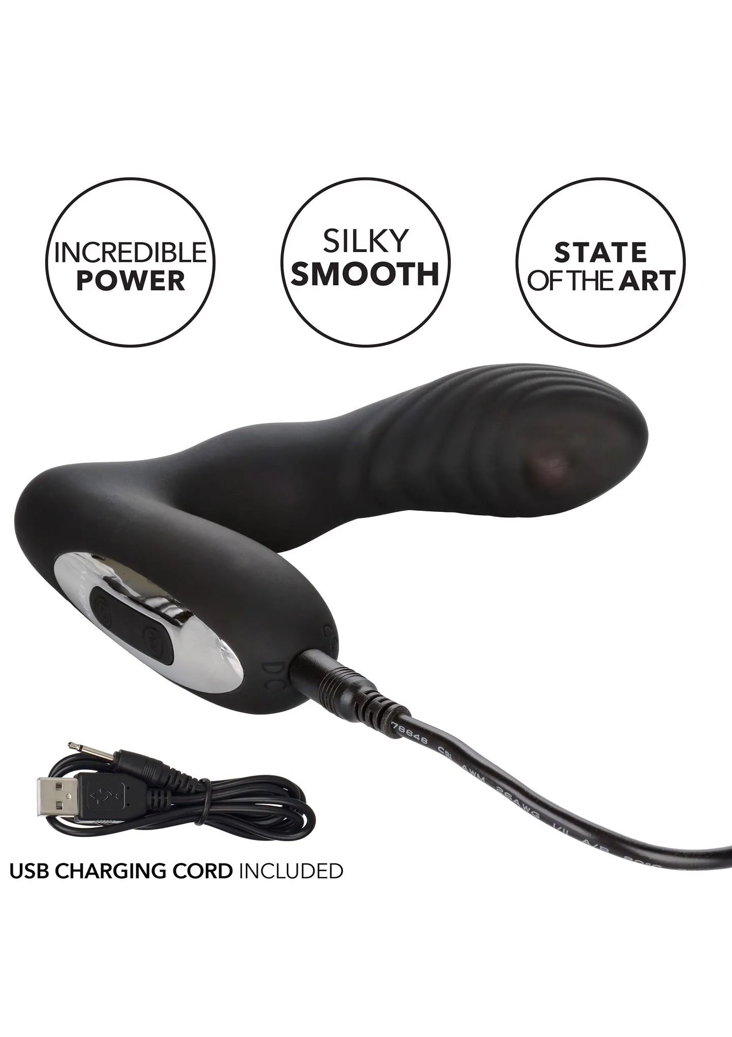 CalExotics Eclipse Roller Ball Probe - Stymulator prostaty, Czarny, 12, 7 cm