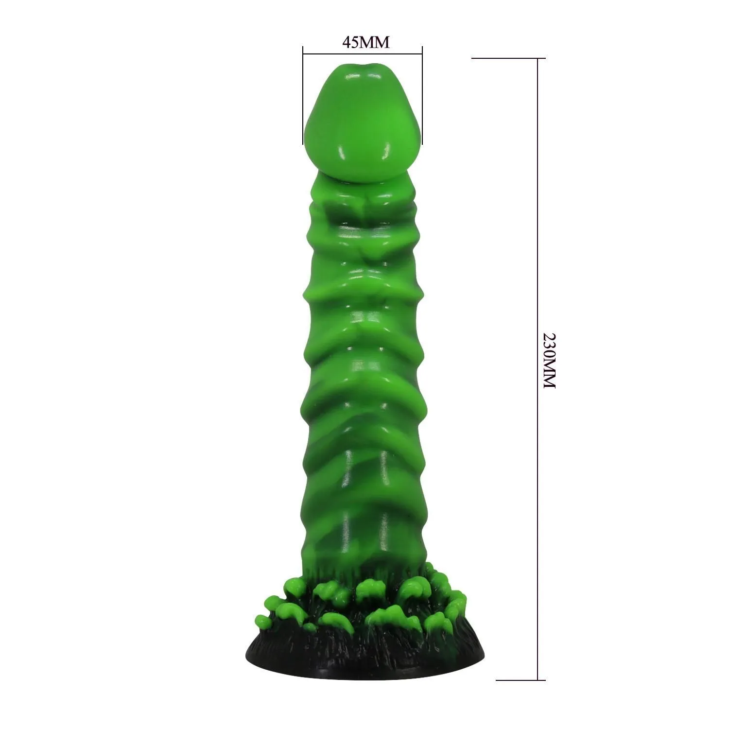 BAILE Power Monsters Manticore - Dildo, Zielony, 23 cm