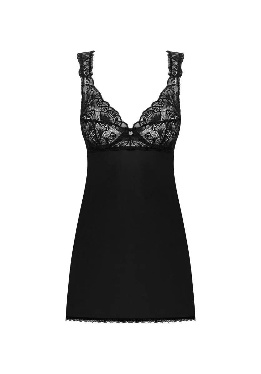 Комплект белья Obsessive Donna Dream, XL/XXL (чёрный)