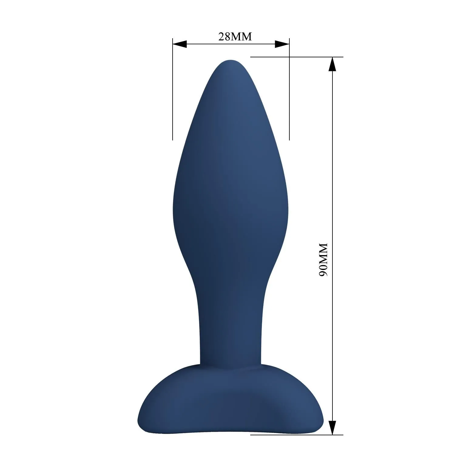 Mr. Play Bulb - Korek analny, Niebieski, 9 cm, S