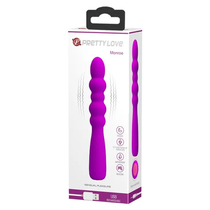 Pretty Love Monroe - Wibrator analny, Fioletowy, 18, 5 cm