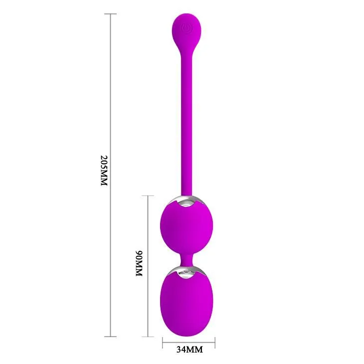 Вагінальні кульки Pretty Love Werner Kegel Ball, 20.5 см (фіолетовий)