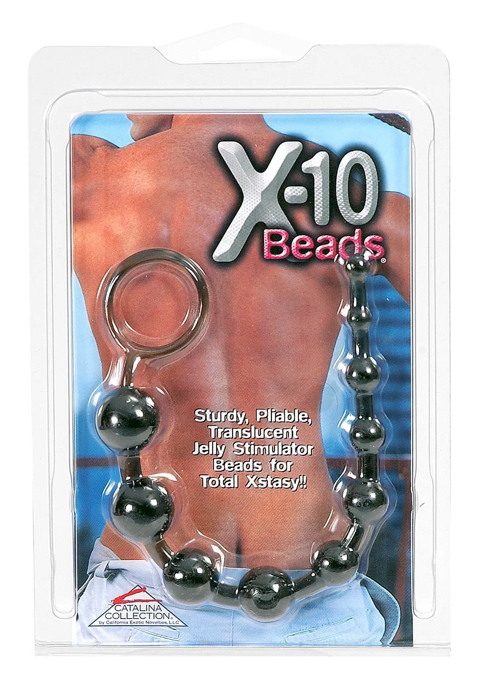 Анальні намиста X-10 Beads, 28 см (чорний)