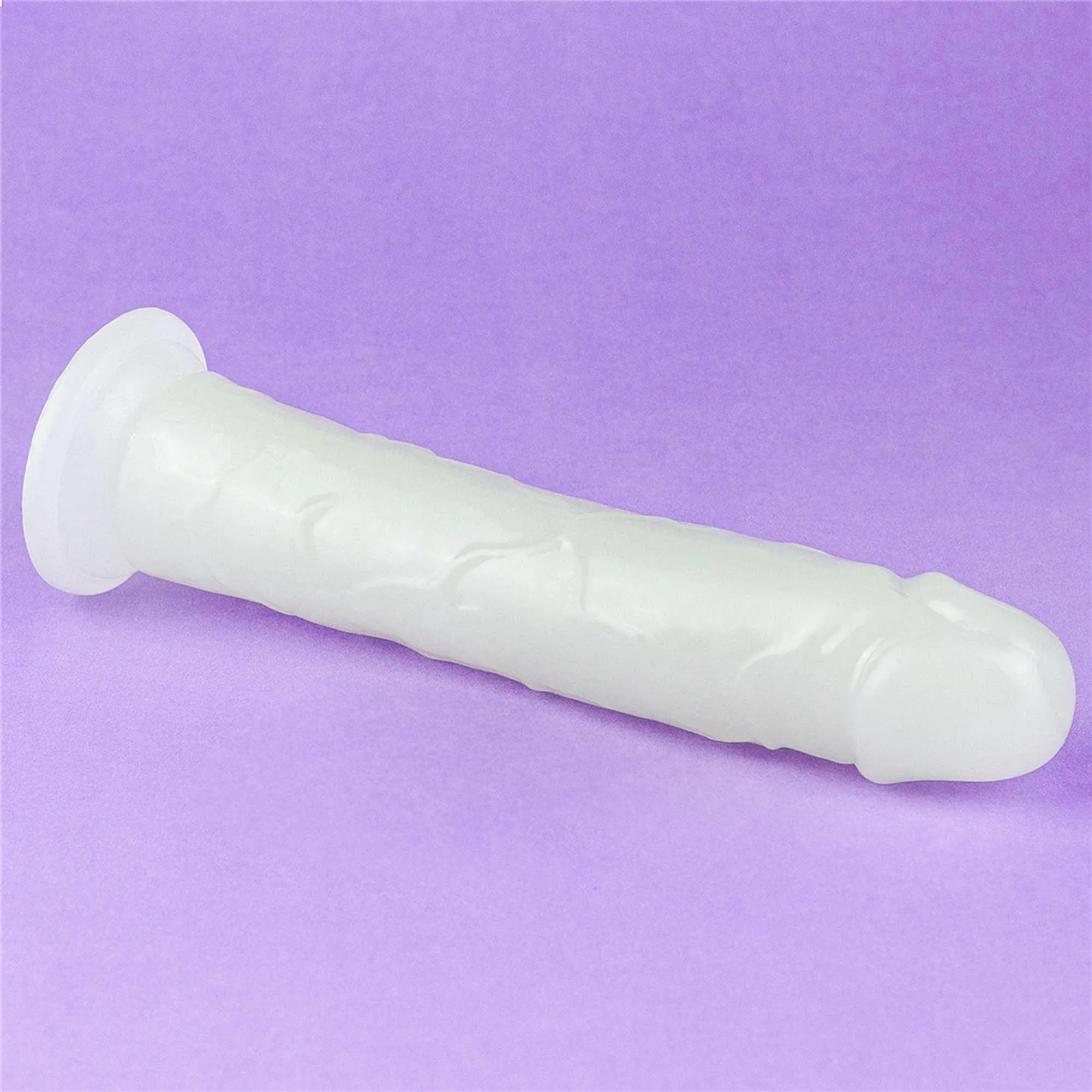 Lovetoy Lumino Play - Neonowe dildo, Niebieski, 21 cm