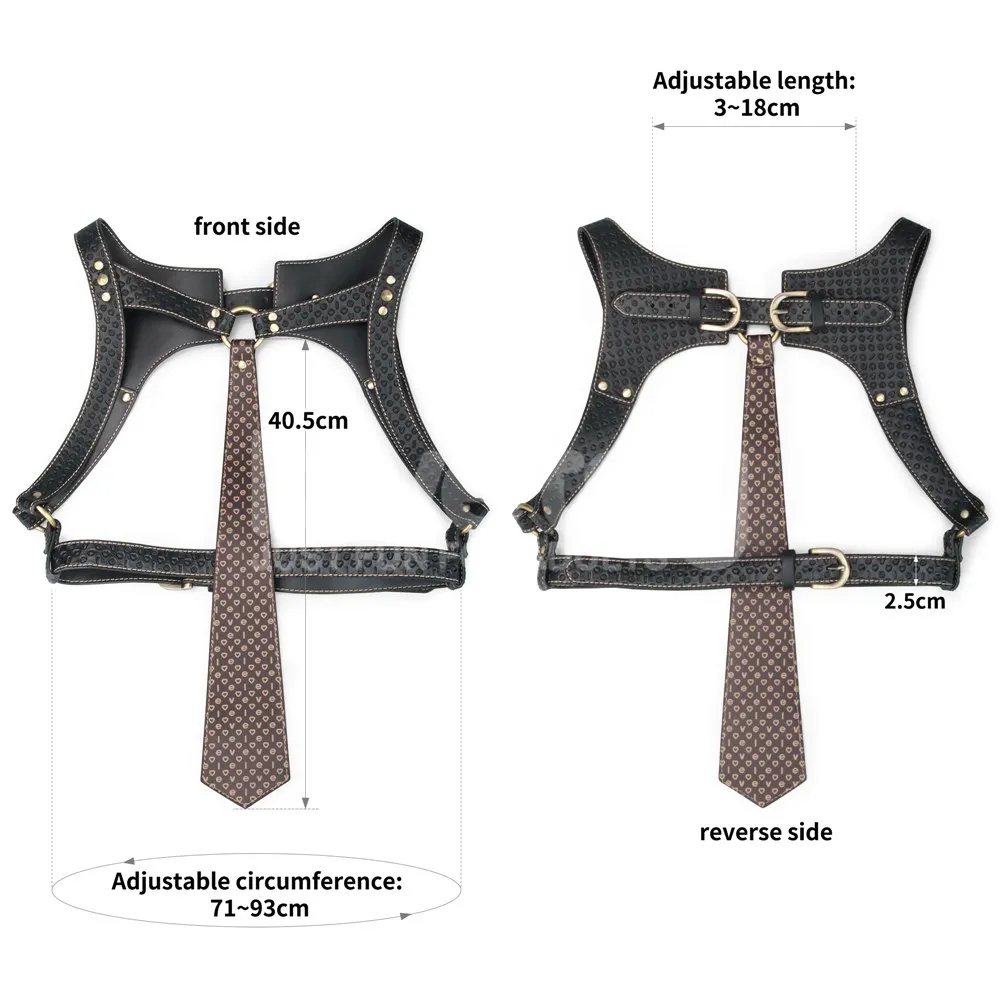 Портупея Rebellion Reign Full Body Harness регульована (чорний)