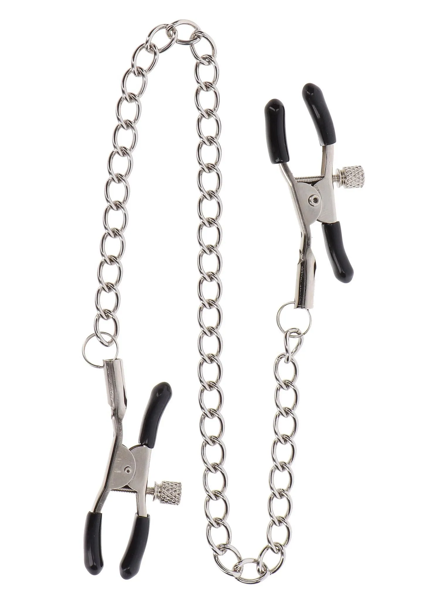 Зажимы для сосков Taboom Adjustable Clamps with Chain (серебристый)
