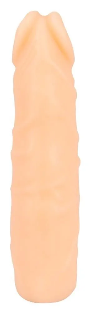 Насадка на пеніс Nature Skin Sleeve With Bullet, 19 см (тілесний)