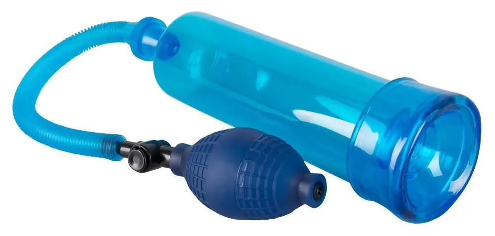 Bang Bang Penis Pump - Pompa próżniowa, Niebieski, 20 cm