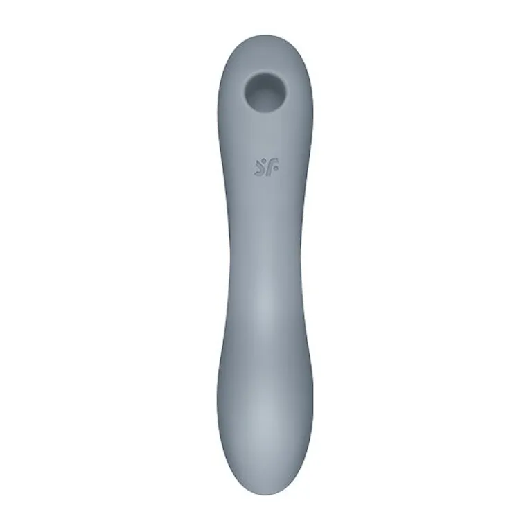 Вакуумный стимулятор клитора с вибрацией Satisfyer Curvy Trinity 3 (серый)