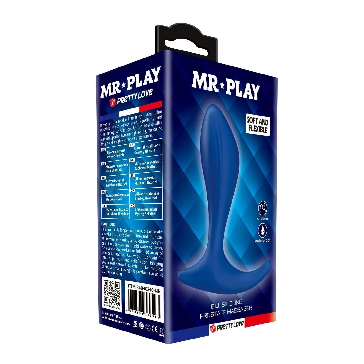Стимулятор простаты Mr. Play Bill, 11.8 см (синий)