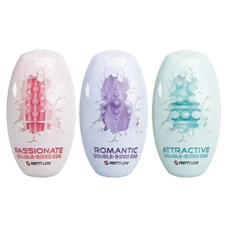 Набір мастурбаторів Pretty Love Double Sided Egg, 15 шт (мульти)