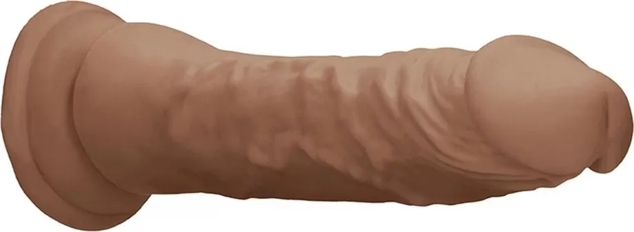 RealRock Dong without Testicles - Dildo, Brązowy, 24 cm