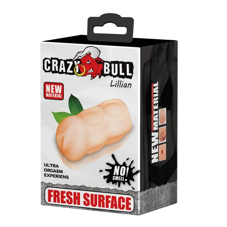 Crazy Bull Lillian - Masturbator, W kolorze cielistym, 13 cm