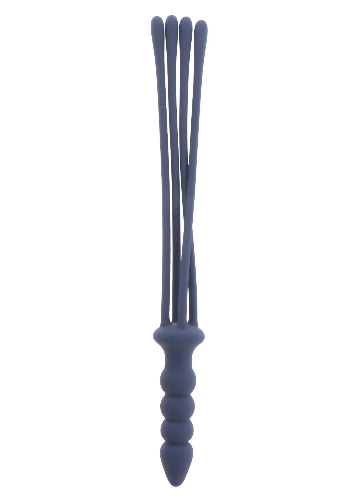Флогер Taboom Silicone Supreme Whip & Plug, 38 см (синій)